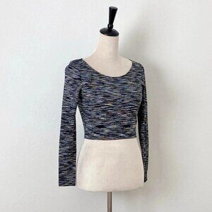 H&M Crop Top Black White